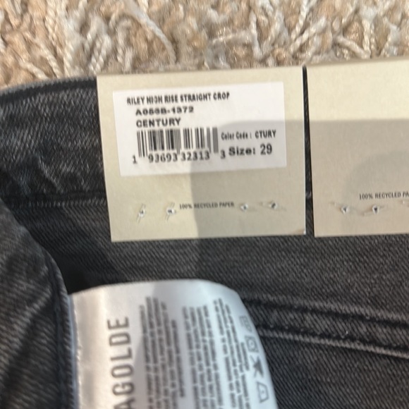 AGOLDE Riley high rise NWT 29 - Picture 9 of 14